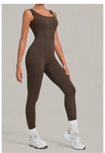 Women's Seamless Yoga Jumpsuits Fitness Sports Hip-lifting Beauty Back Sleeveless One-Piece Training Workout Running Bodysuits