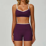 Gym Tracksuit Yoga Set 2 Pieces Workout Outfits Fitness Sportswear High Waist Leggings Sports Bra Athletic Wear Women Clothes