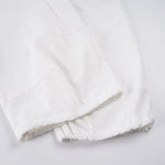 Summer women's elastic waist casual workwear low-rise mid-pants comfortable woven pants