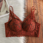 Tight Fit French Lace Bra for Small Bust - Comfort Lift Anti Sagging, Sexy Lace Back & Thin Strap Lingerie MOYISU Sexy Bras AB