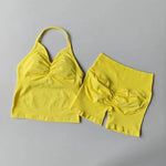 NO LOGO Women's Longline Strappy Backless Gym Top Scrunch Workout Open Back Bra Tank Top for Running Yoga Shirt