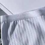 Women Underpants Seamless Mid Waist Cotton Solid Color Stretchy Boxers Anti-exposure Moisture-wicking Briefs Women Daily Wear