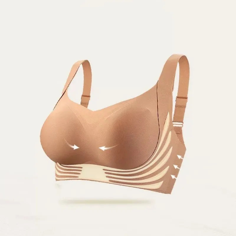 Wing Pattern Seamless Push Up Bra Women's Non-wire Bra U-Back Invisible Brasiere Sexy Lingerie Comfort Underwear Intimates M-XXL