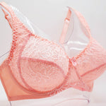 Bras For Womens Lace Bra Lager Bosom See Through Underwire Sexy Lingerie BH Tops Plus Size C D DD E F Cup