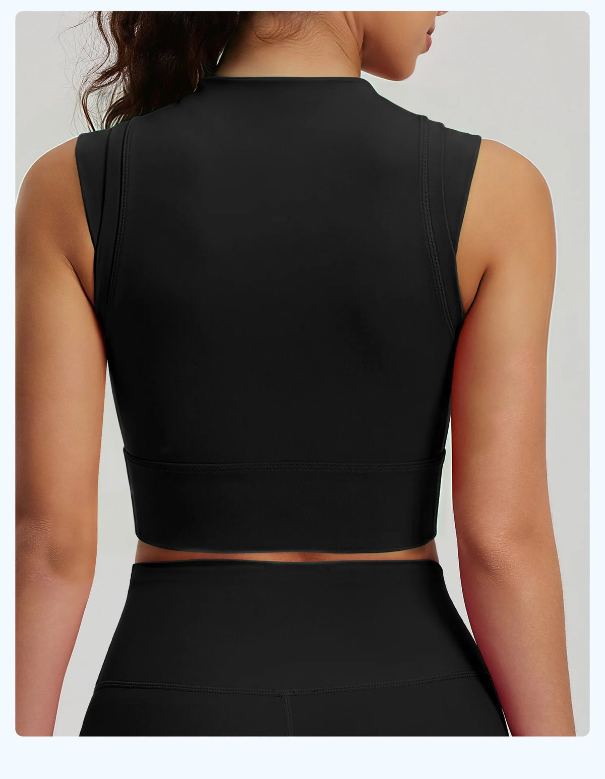 Women's Yoga Tank Top Highly Stretchy, Slightly High-Neck Sports Bra with Built-In Cups Lifts and Shapes The Bust Sexy Fitness