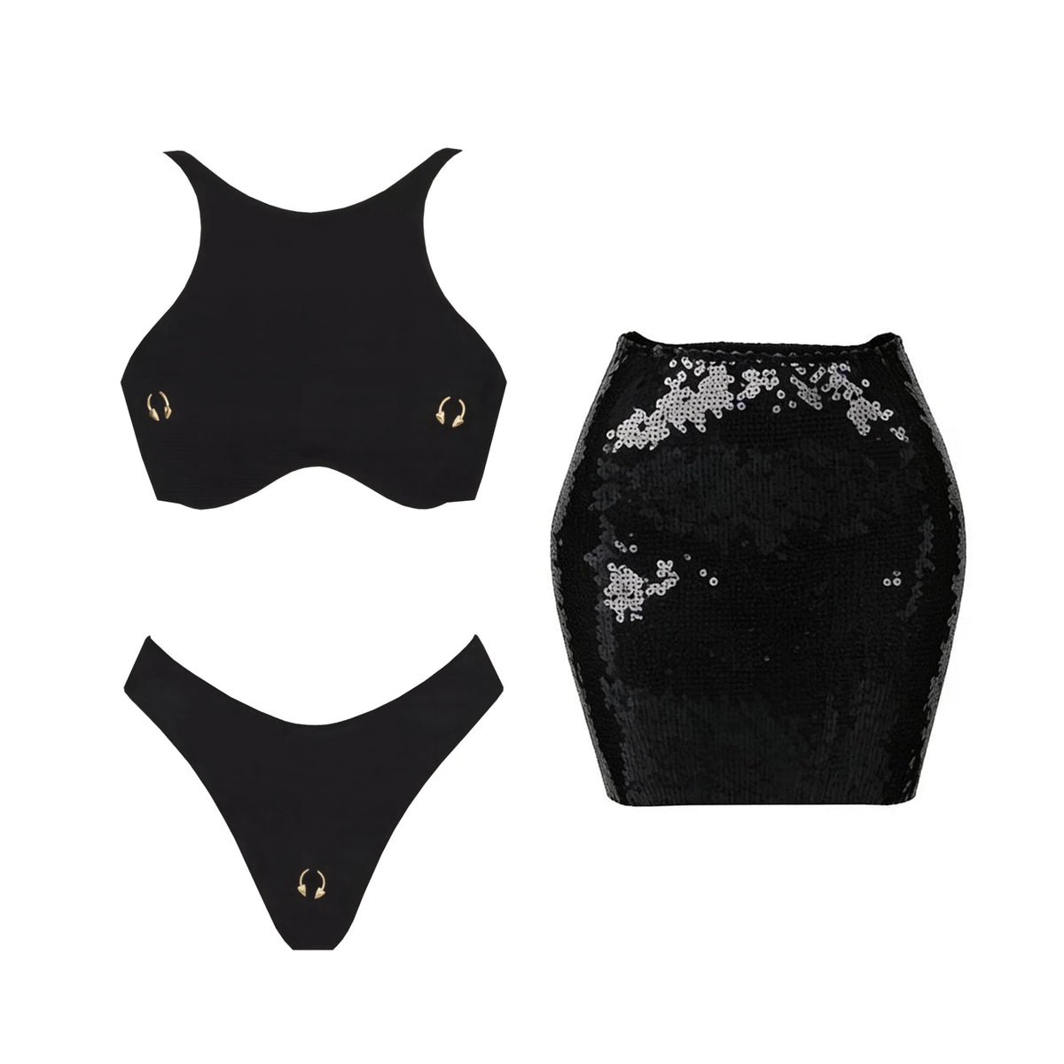 2026 2Pcs Sexy Women One Piece Swimsuit Female Swimwear Solid Biquini High Cut Monokini Push Up Swim Suits Bathingsuit Beachwear