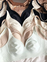 Summer Thin Cup Women Seamless Underwear Sexy Push Up Bra French Ice Silk Comfort Breathable Bralette Intimates Japan Lingerie