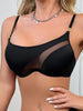 Sexy Hollow-Out One-Shoulder Lingerie for Women, Ultra-Thin Soft Underwire Push-Up Bra, Sexy Side Breast-Reducing Sports Bra