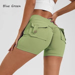 DIAS FIT JOY Tight Women's Shorts Pocket High Waist Lifting Buttocks Quick Drying Yoga Shorts