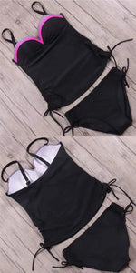 Summer Two Pieces Swimsuits Woman Push Up Swimwear Female Tankini Sets Beachwear Brazilian Bathing Suit Sports Women Bathers