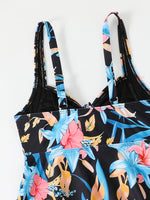 Printed Tankini Set 2026 Padded Floral Swimsuit Women Strappy Swimwear Female Beach Dress Bathers Bathing Swimming Swim Suit XL