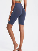 Seamless Three-Point Fitness Shorts Women High Waist Peach Buttock Lifting Sports Yoga Shorts