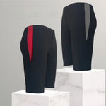 Men's Five-Point Boxer Racing Anti-Embarrassment Classic Contrasting Color Close-Fitting Professional Swimming Trunks