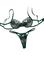 Ladies Youthful Daisy Summer Underwear Semi-Transparent Embroidered Cute Sweet Adjustable Style Women's Lingerie