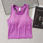 Sports Short Vest Sleeveless, Breathable, Sweat-Absorbent, Wearing Running and Fitness Training Yoga Clothes.
