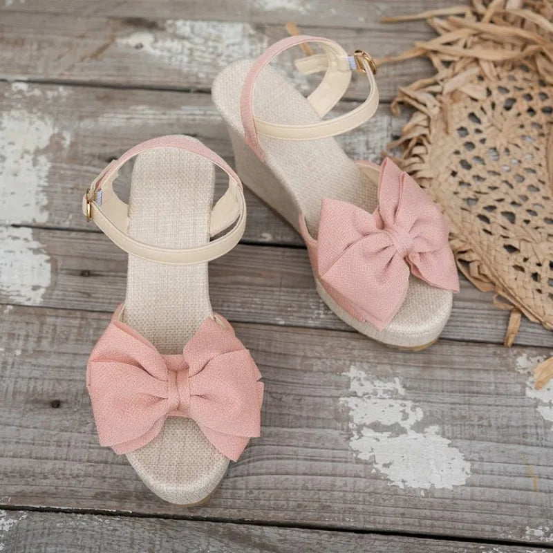 Summer New Women Sandals Comfortable Wedge Heel High Heel Open Toe Heel Platform Ladies Beach Sandals