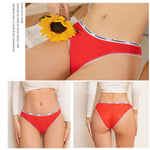 3Pcs/Set Women's Cotton Lace Panties V-Waist Sexy Sport Low Waist Briefs S-XL Comfortable Underwear Female Soft Color Underpants