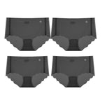 4Pcs/Set Sexy Women Panties Quick Drying Thin Briefs Seamless Underwear Summer Underpants Low Rise invisible Panties