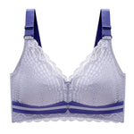 Women's Plus Size Minimizer Bra Full Coverage Lingerie Wire Free Push Up Bra for Femme Brest Pumping Underwear Plus Size 44 46DE