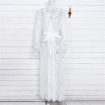 S - XL Sexy Sheer Crochet Lace Tunic Beach Cover Up Beach Cover-ups Long Beach Dress Beach Wear Beachwear Female Women V1318