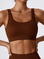 Seamless Knitted Sports Fitness Yoga Bra and Underwear