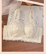Plus Size Wireless Bra Women Summer Thin Minimizer Large Bust Support Side Coverage Anti Sagging Adjustable Straps Comfort White