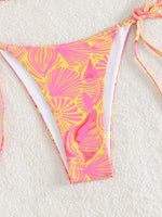 Sexy String Bikini 2024 Two Pieces Print Swimsuit Female Swimwear Women Thong Bikinis Set Bather Beachwear Bathing Suit Pool