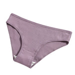 4Pcs/Set Cotton Panties For Women Low Rise Underwear Breathable Briefs Solid Color Sports Underpants Female Lingerie