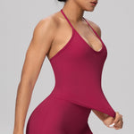Women Sports Yoga Bra Adjustable Sports Top Women's Fitness Top Sleeveless Open Back Bra Fitness Workout Running Sportswear Vest