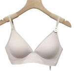 Plunge Non-wire Triangle Cup Bra Women's Invisibale Underwear Letter Straps Ribbed Bralette Sexy Lingerie Sleep Intimates S-XL