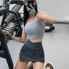 Women's yoga sports bra, small camisole vest integrated fixed gathering sports and fitness bra