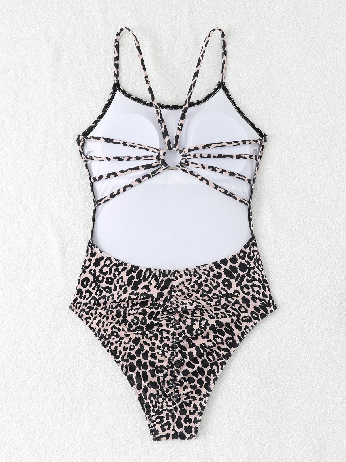 2026 Leopard Swimsuit One Piece String Backless Monokini Swimwear Women Sexy Bathers Bathing Swimming Swim Suit Female Beachwear