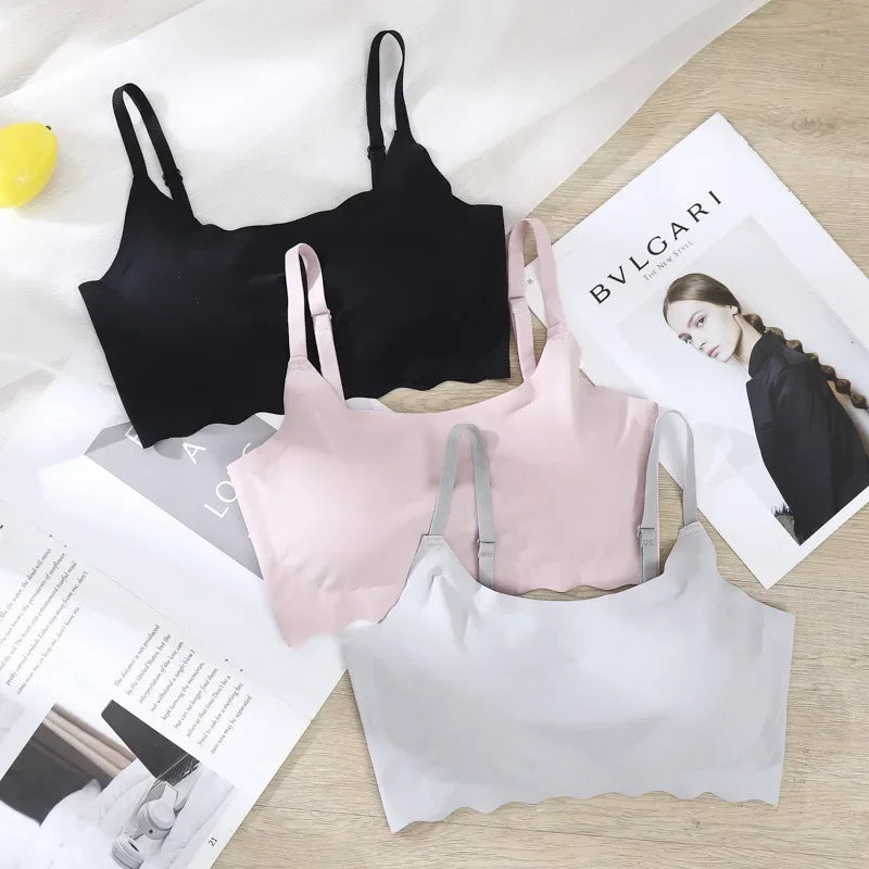 Seamless Bras For Women Wireless Bralette Comfort Daily Wear Underwear No Show Lingerie Soft Support Cami Bra Size M-XXL
