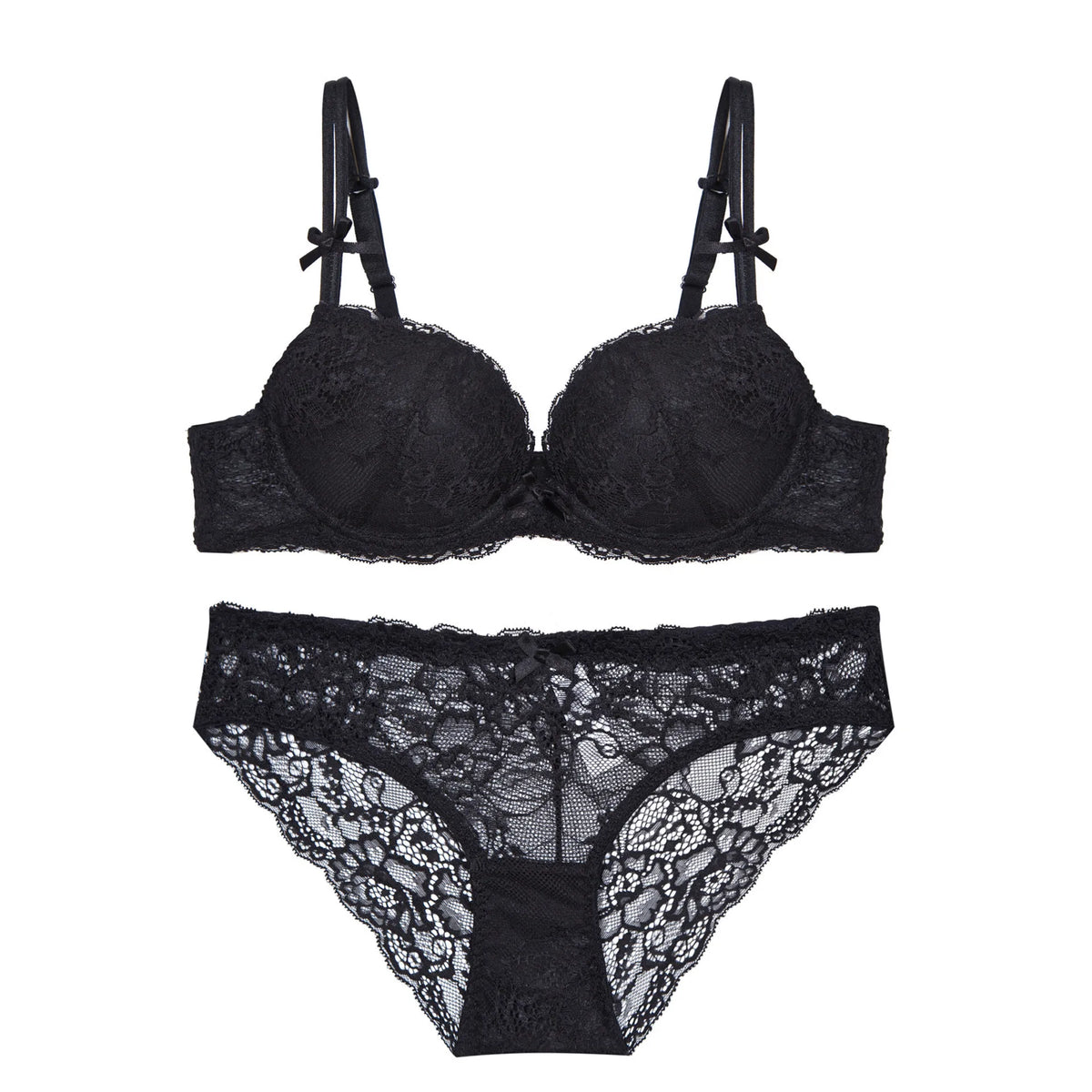Europe Women Sexy Underwear Set Lace Embroidery Push Up Bra Set Romantic Purple Brassiere Fashion Panties Set Plus Size Lingerie