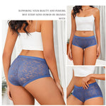 2Pcs/Set Women Sexy Panties Hollow Out Lace Floral Ladies Briefs Low Waist Solid Comfortable Hot Sale Female Underpants S-XXL