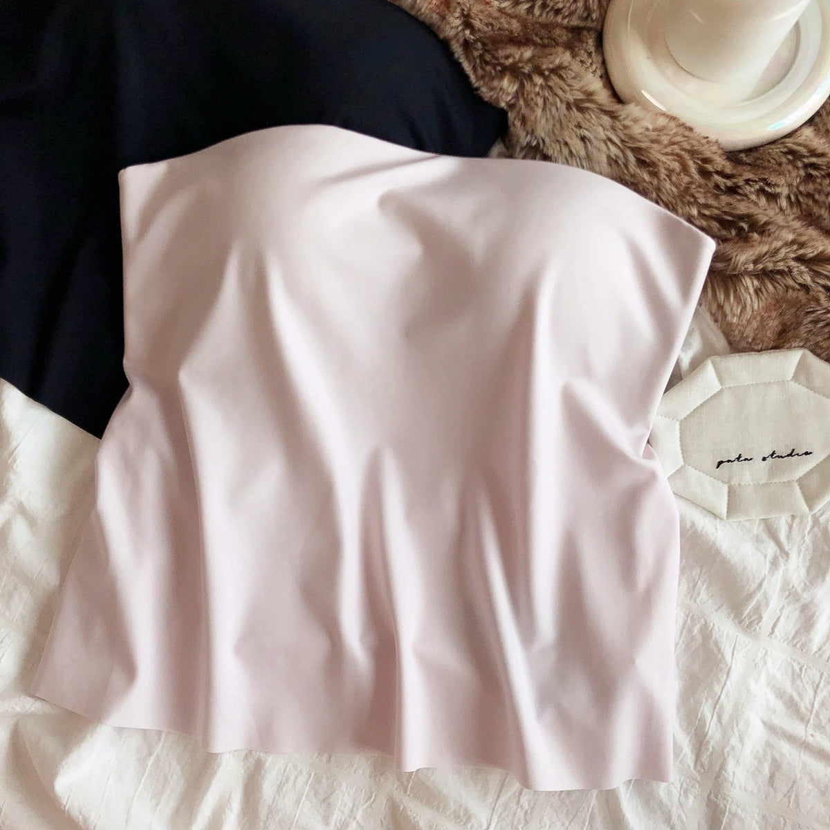 Women Seamless Invisible Underwear Summer One-piece Strapless Tube Tops Wire Free Bra Cold Breathable Comfort Anti Slip Lingerie