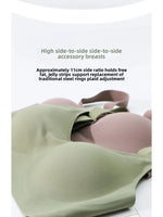 MOYISU Jpanese Kawaii Beach Bralette | Breathable 3D Jelly Support Bra Summer Slim Silhouette | No Show Minimizer & Wire-Free |