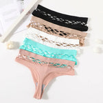 3Pcs/Set Sexy High Rise Panties Women Thongs Comfort G-String Underwear Sexy Lingerie Hollow Bottoms Female Underpants M-L