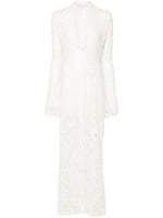 Woman Dress Clothing V-neck White Lace Dress 2025 Vestidos Para Mujer Fall Lace-up High Slit Slim LongEvening Party Dresses