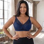 Full Cup Sports Bra Plus Size Wirefree Cross Back Strappy Design Gym Yoga Running Exercise Padded Tank Top Activewea MR3678
