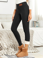 Winter Thicken Warm Leggings Women Lamb Cashmere Joggers High Waist Fleece Elastic Tights Warm Tights Pants Slim Velvet Legging