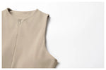 Women Front Zipper Tennis Dress Fake Two-piece Pieces Stand Up Collar Slim Fit Soft Sports Sets Fitness Pocket Skorts Yoga Suits