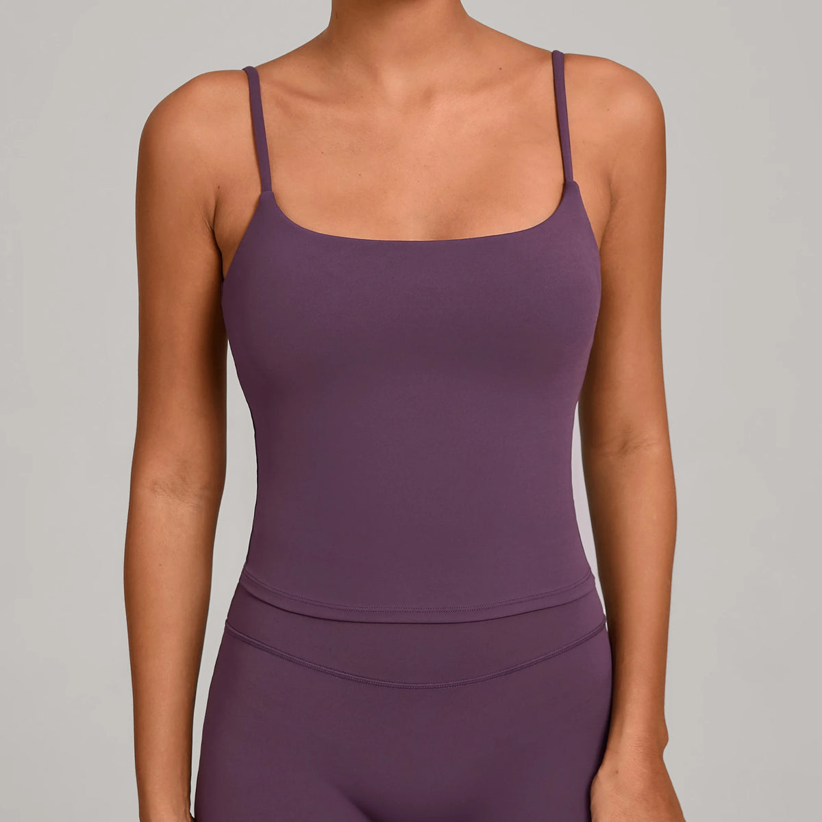 GYM Tank Top With Built In Bra women's Yoga clothing running Square Neck fitness vest beautiful back sports Workout