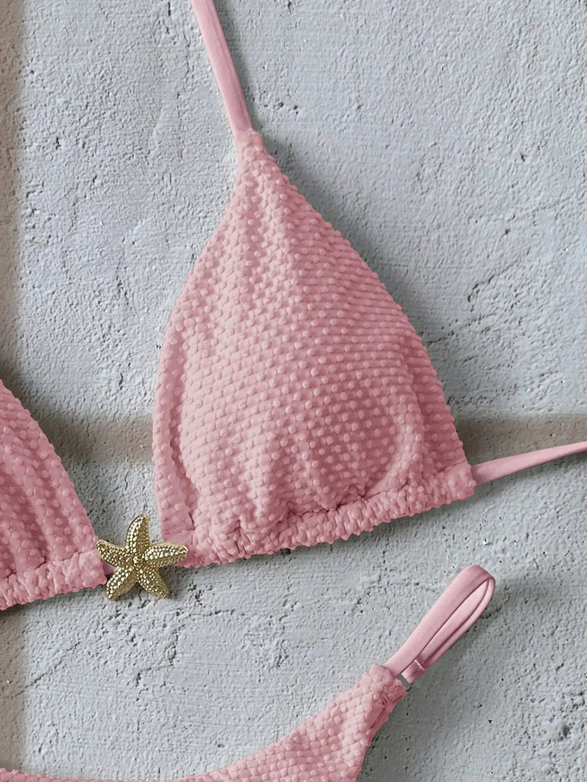 Sexy Metal Starfish Bikini Set Women Yellow Blue Push Up Bra Thong Swimsuit 2026 Summer Bathig Suit Bandage Holiday Swimwear