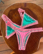 2026 Women Swimsuit Elegant Wine Red Bikini Set with Unique Braided Trim Perfect for Beach Wear and Pool Parties Summer Getaways