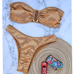 13 Color 2026 New Sexy Bandeau Bikini Women Swimwear Female Swimsuit Two-Pieces Bikini Set Padded Bather Bathing Suit Swim V4647
