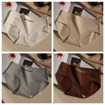 4Pcs/Set Cotton Panties Women Mid Waist Briefs Breathable Intimates Breathable Comfort Underwear M-2XL Soft Panties