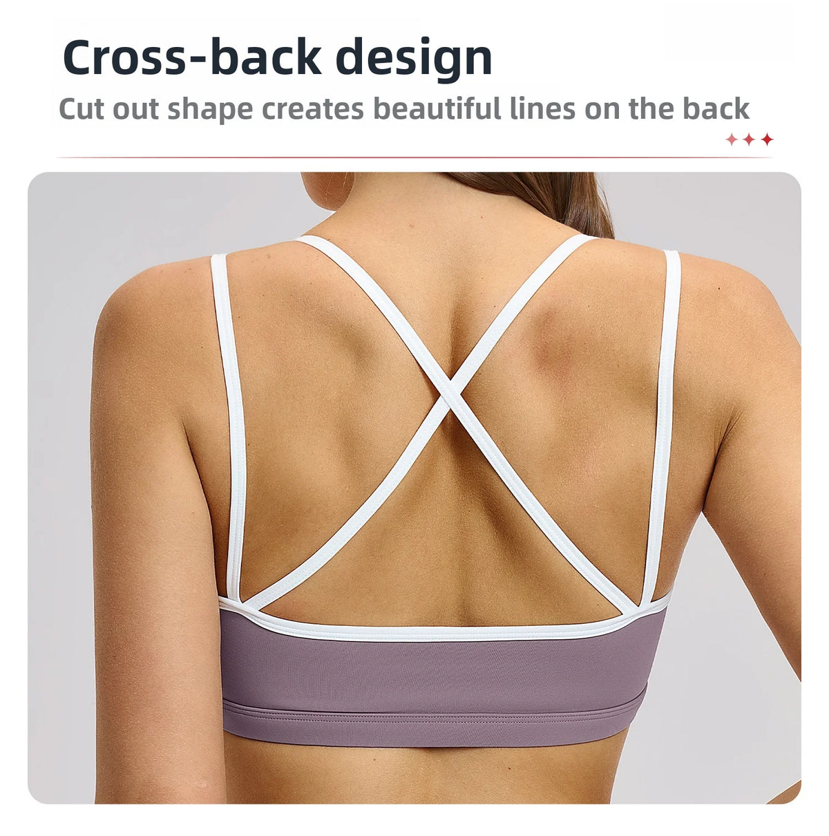 Sexy Back Sports Bra Top Women's Push-Up Yoga Underwear Fitness Top Running Workout Yoga Top Soft Beauty Back Bras Gym Underwear