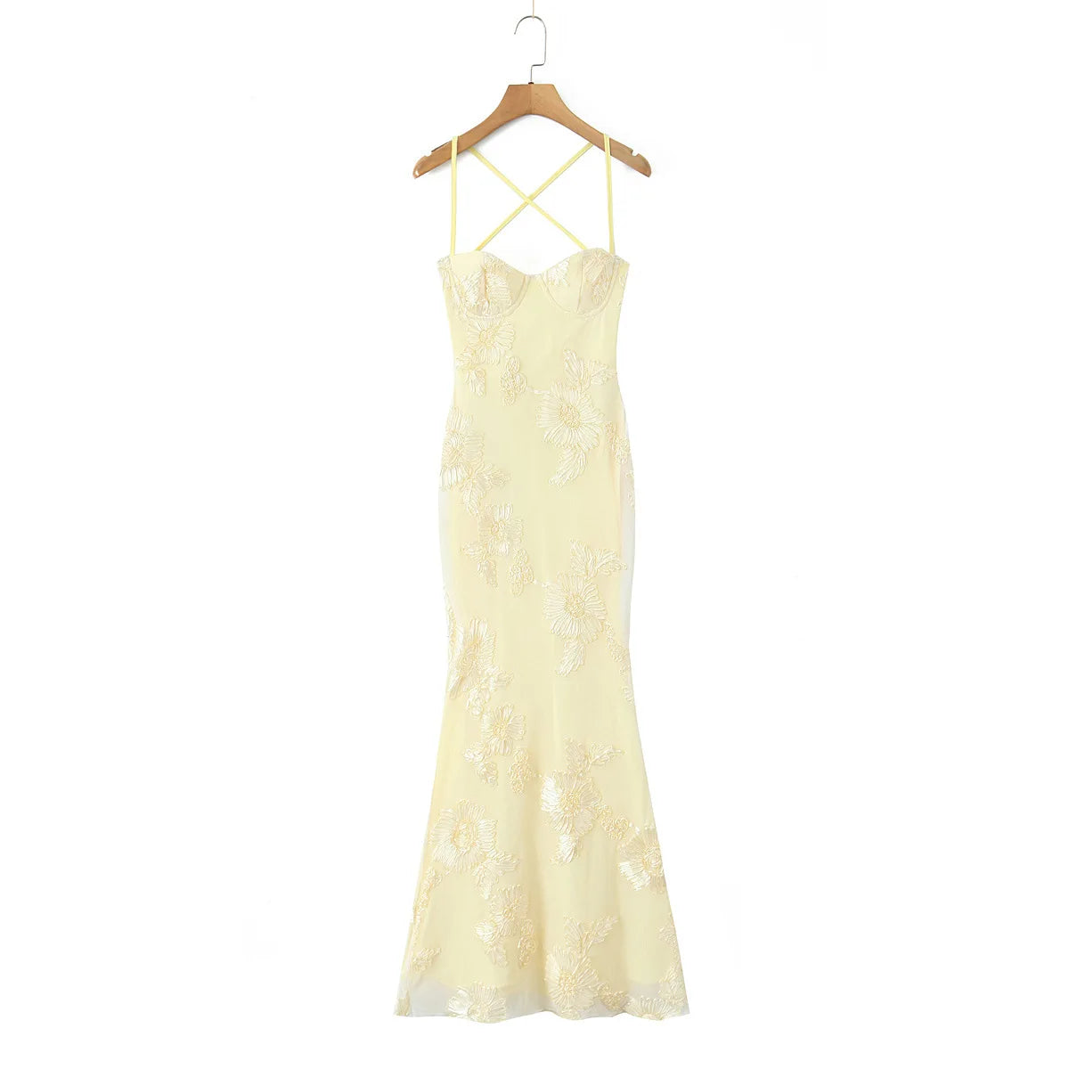 Women's Fashion Three-Dimensional Flower Heavy Craft Fishbone Underwire Dress For Woman Pure Desire Casual Elegant Dress Z3MN