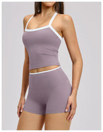 Women's Pilates Tank Top Push-Up Sports Bra Hollow Breathable Fitness Bras Gym Yoga Vest Running Tops High Strength Sportswear